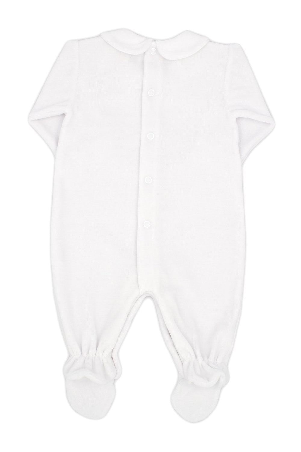 Rapife "Amari" White Velour Star Sleepsuit | iphoneandroidapplications