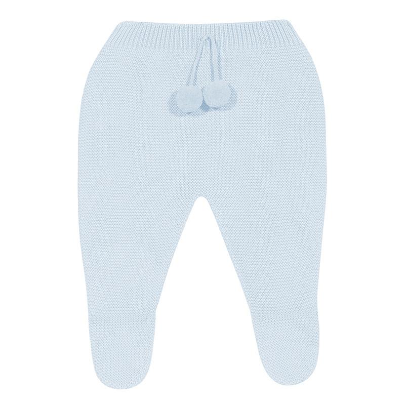 Condor Baby Blue Knitted Pom Pom Leggings | iphoneandroidapplications