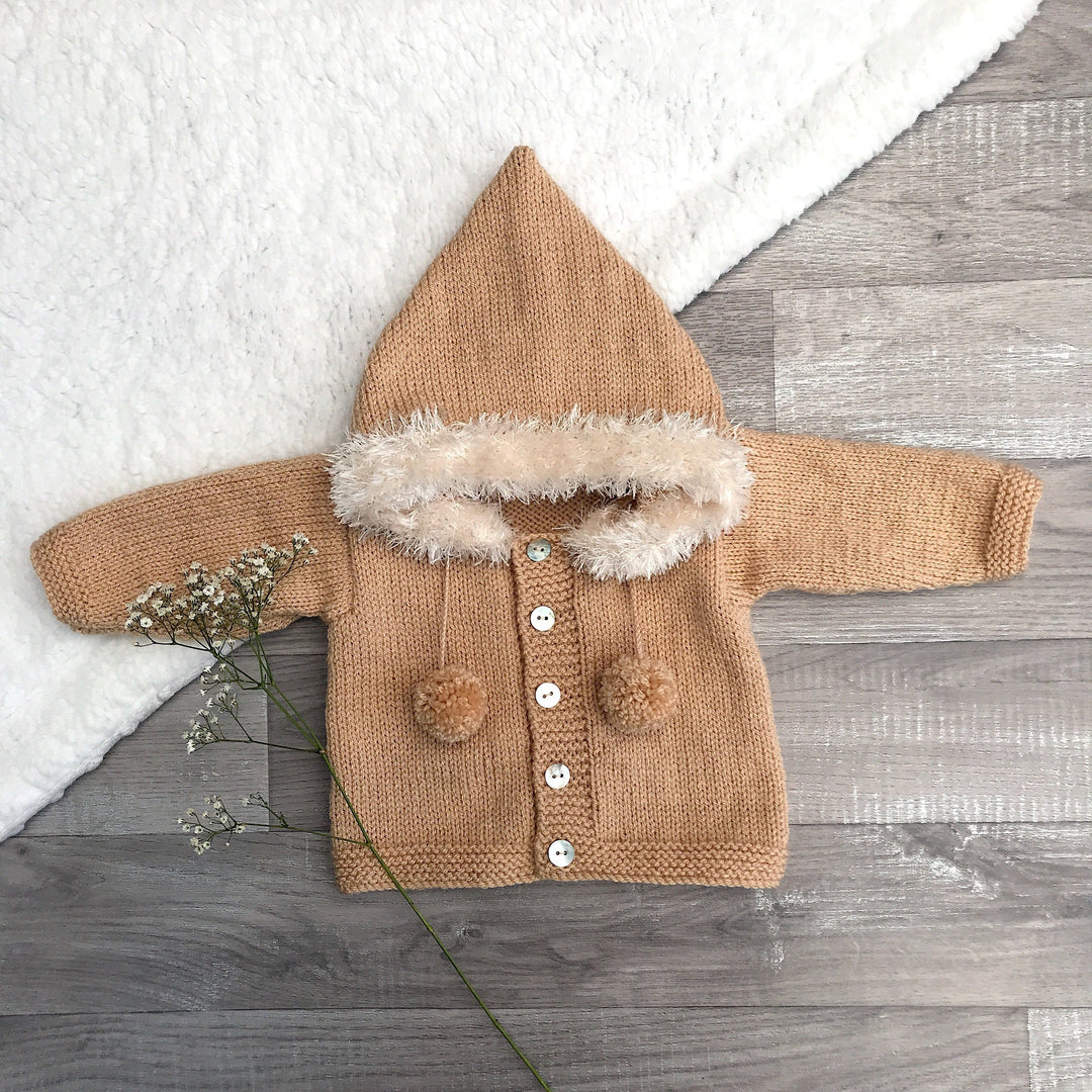 iphoneandroidapplications Bespoke Bespoke Camel Faux Fur Hoodie | iphoneandroidapplications