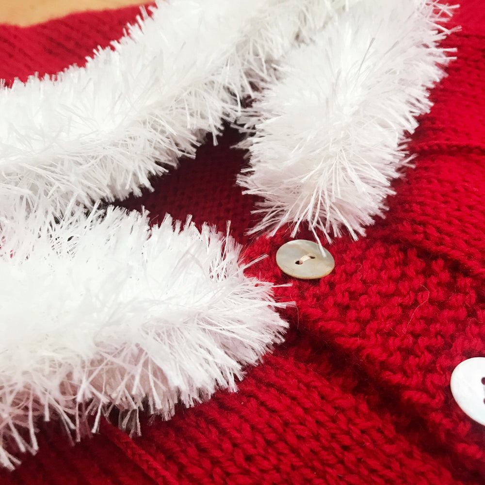 iphoneandroidapplications Bespoke Bespoke Red Faux Fur Hoodie | iphoneandroidapplications