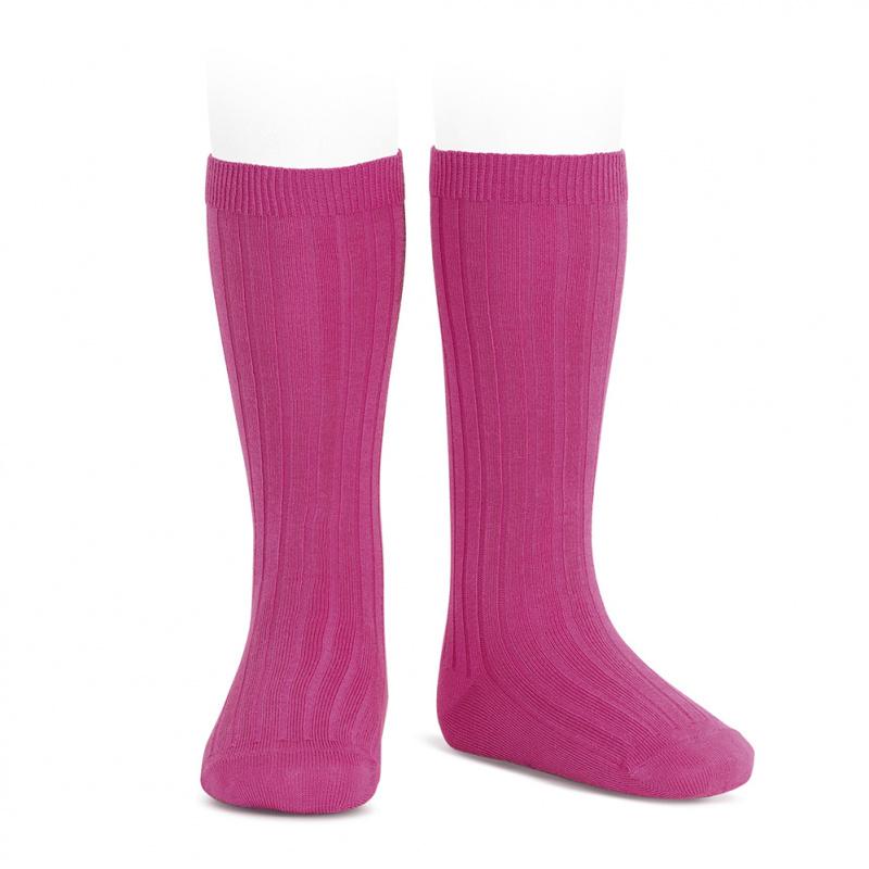 Condor Bougainvillea Wide Ribbed Knee High Socks | iphoneandroidapplications
