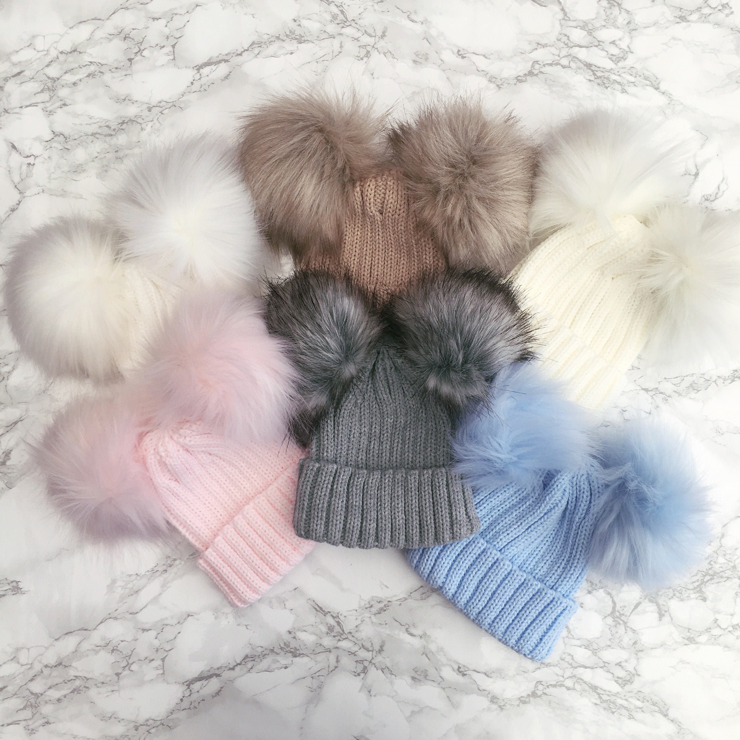 fur pom pom hat