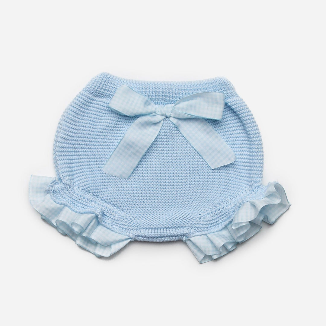 Juliana Knitted Gingham Bow Bloomers | iphoneandroidapplications