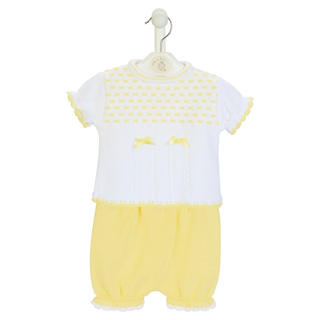 Dandelion Lemon Knitted Top & Bloomers | iphoneandroidapplications