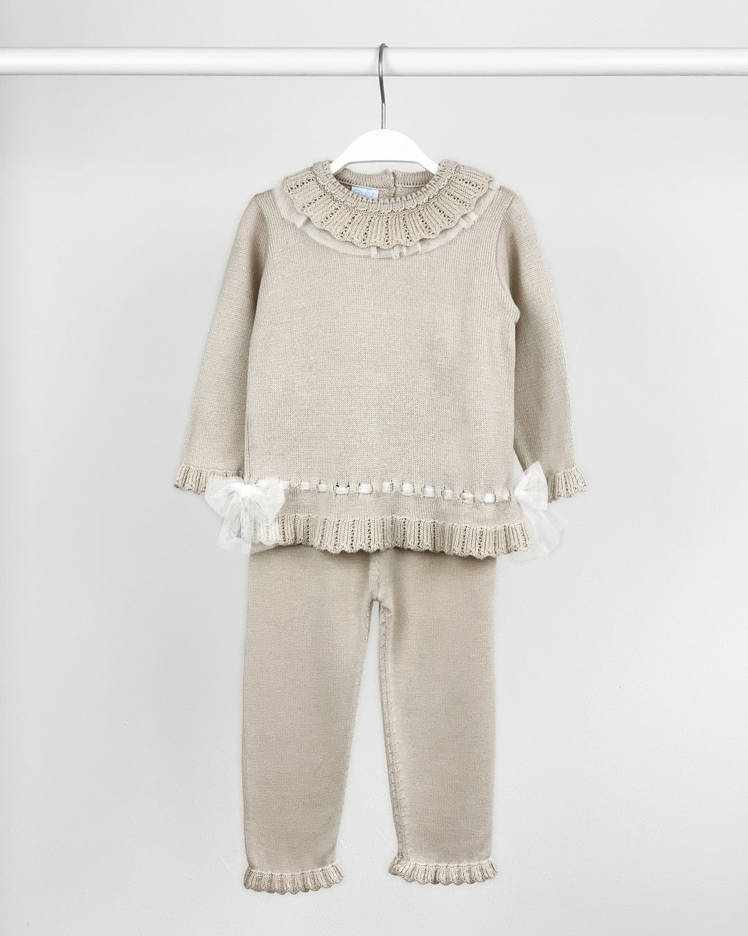 Granlei "Liliana" Stone Tulle Trim Knit Tracksuit | iphoneandroidapplications