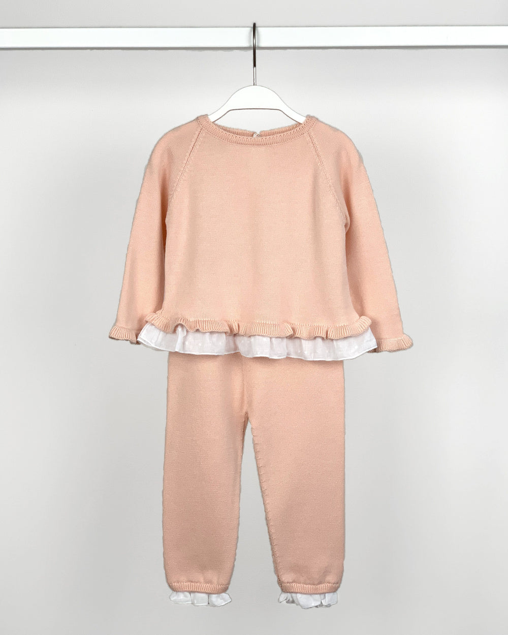 Granlei "Maya" Peach Plumeti Dot Bow Tracksuit | iphoneandroidapplications