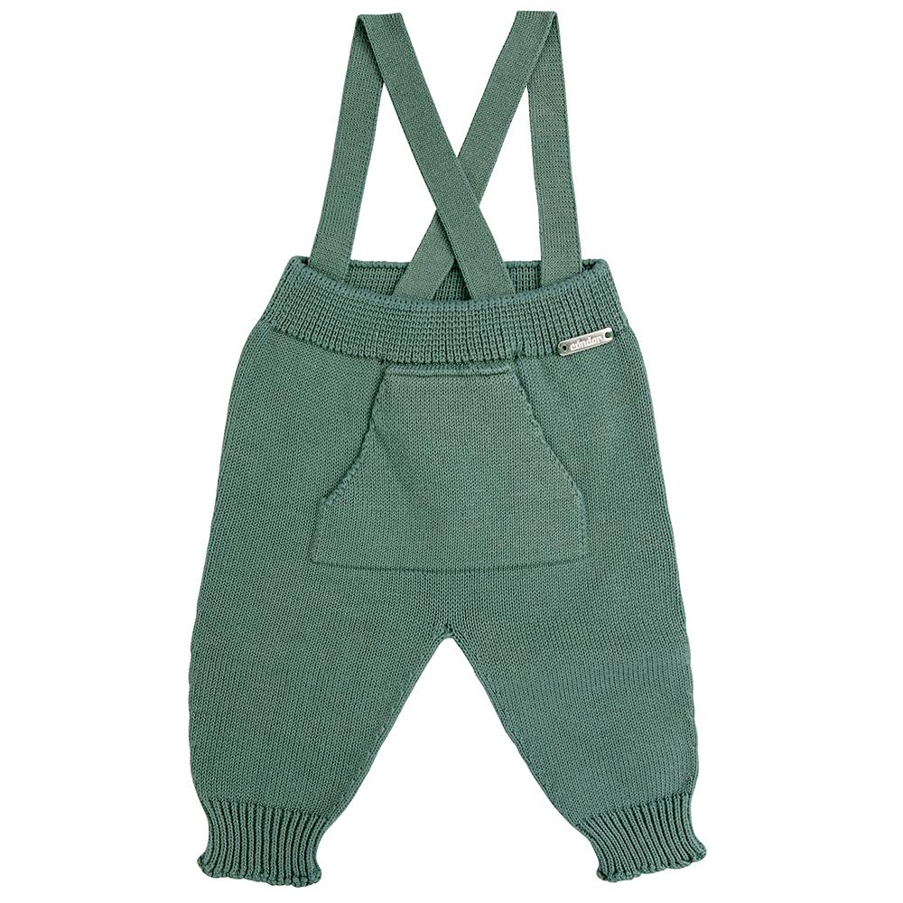 Condor Moss Green Knitted Trousers with Braces | iphoneandroidapplications