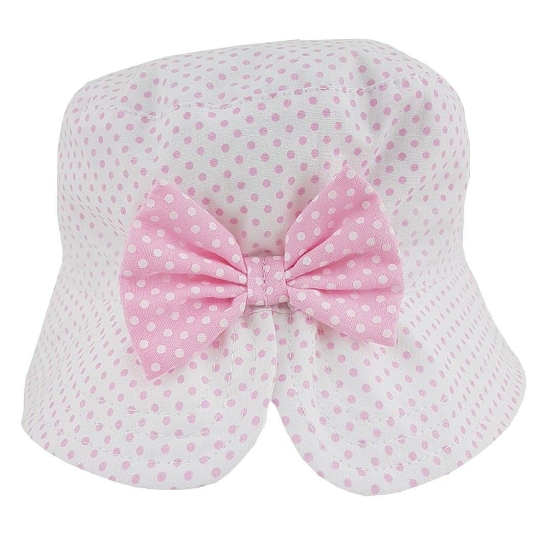 Pesci Baby Pink Polka Dot Bucket Hat | iphoneandroidapplications