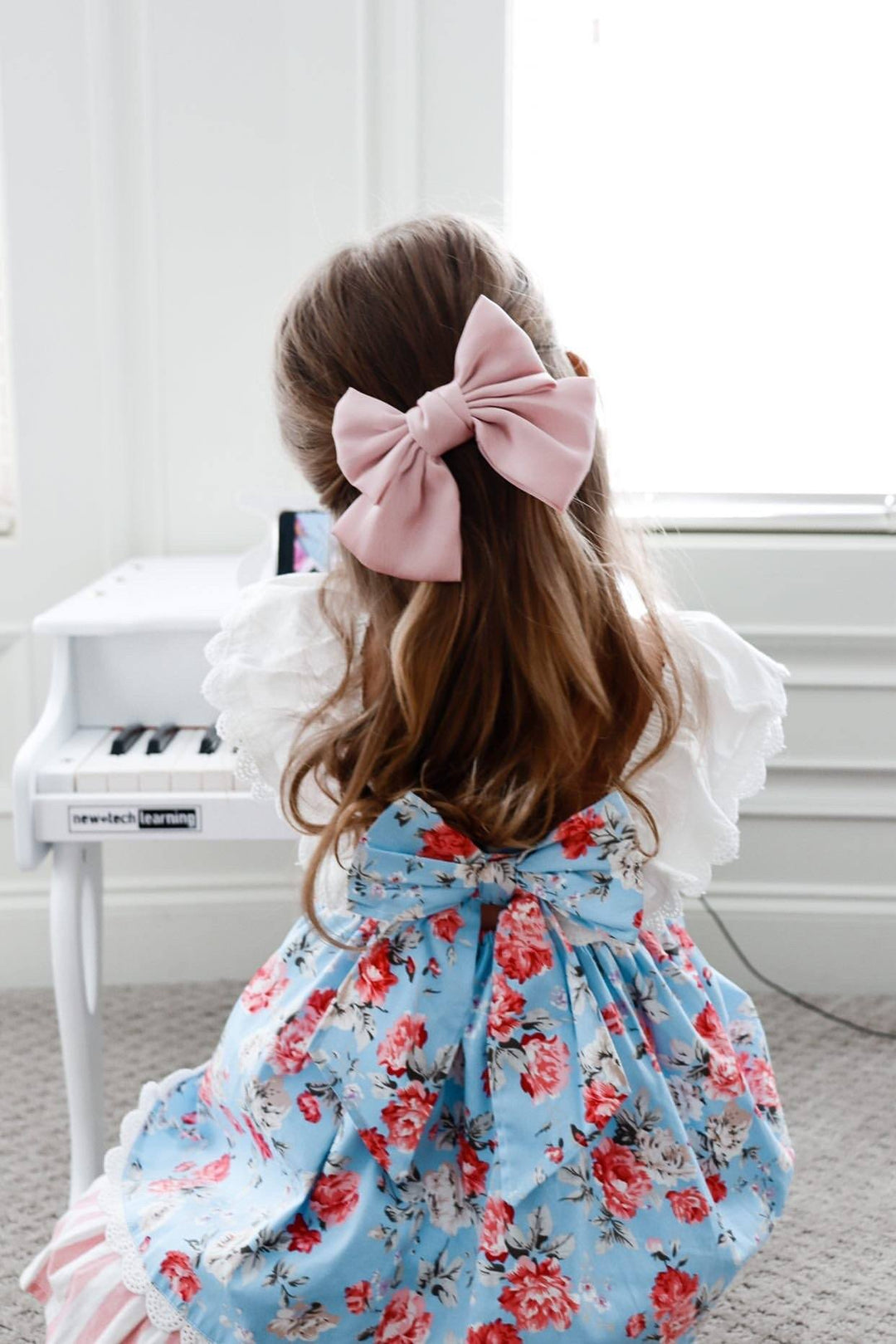 Petit Maison "Abigail" Satin Hair Bow | iphoneandroidapplications