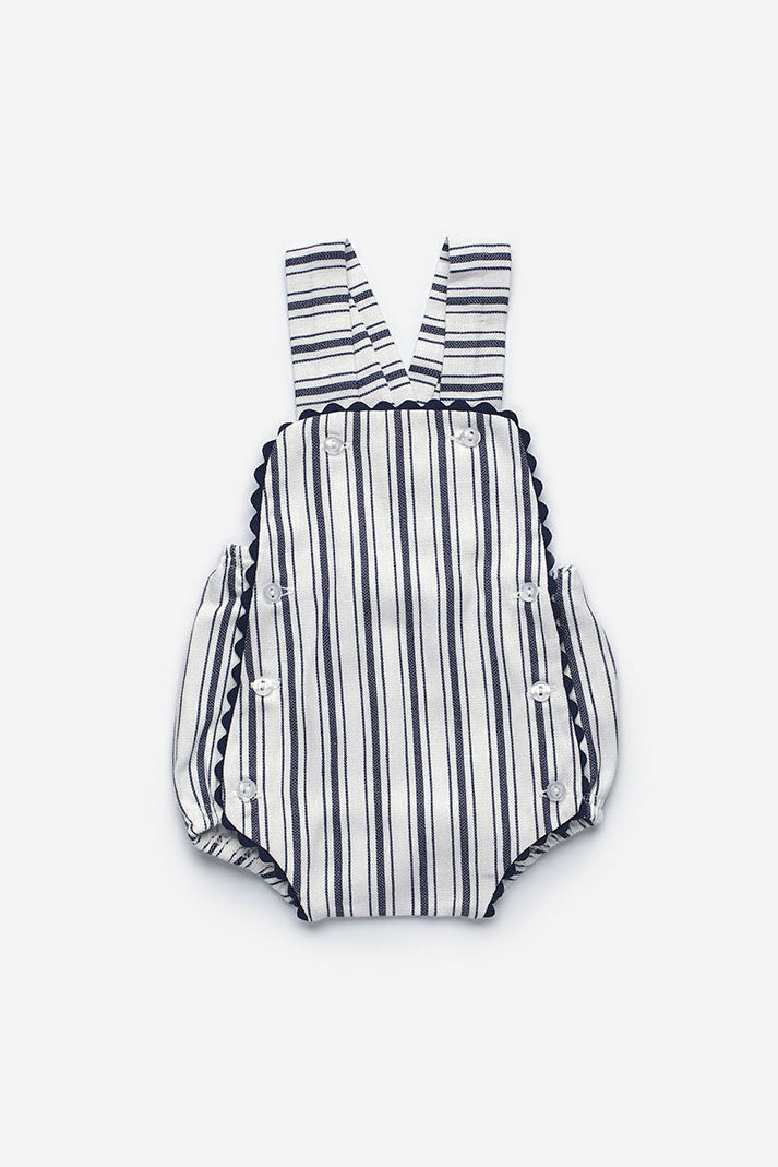 Juliana "Remy" Striped Dungaree Romper | iphoneandroidapplications