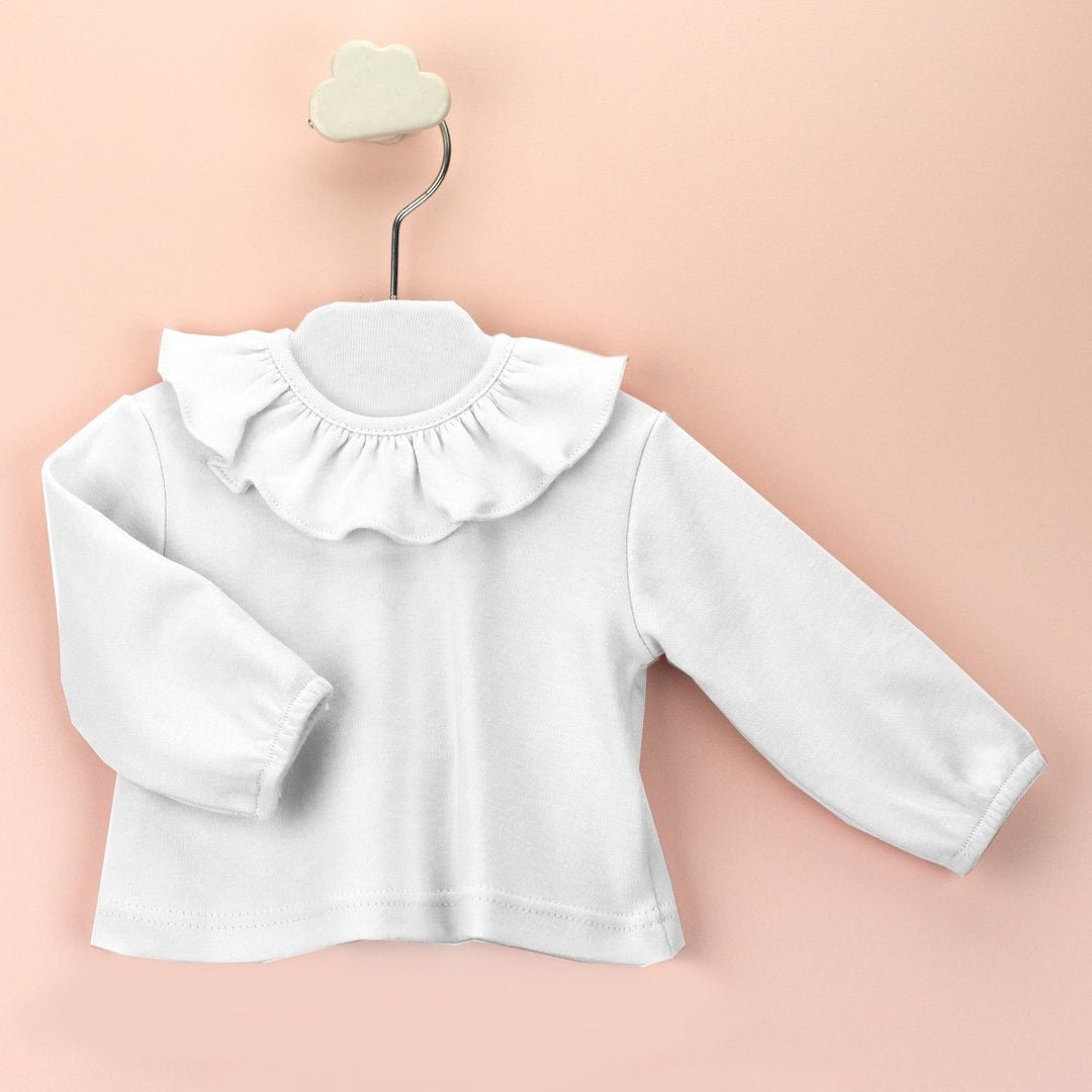 Babidu Ruffle Collar Top | iphoneandroidapplications