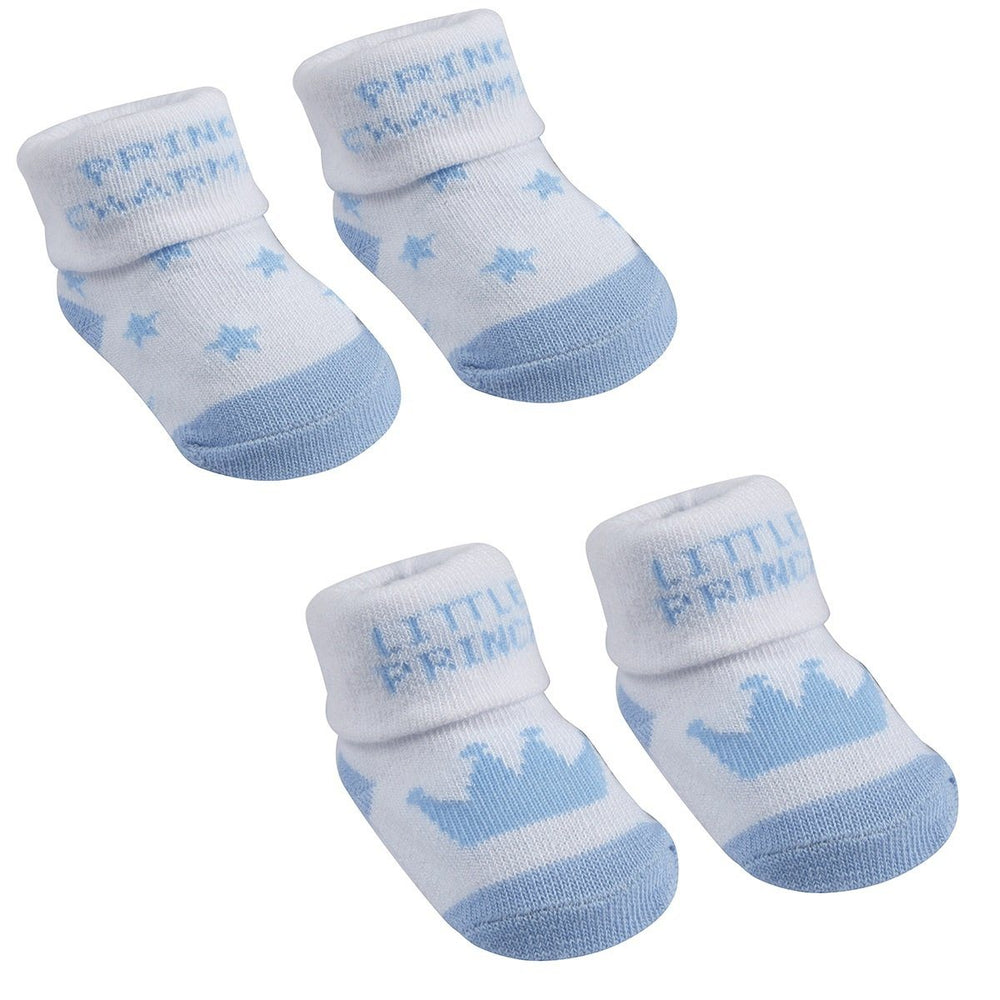 Baby Town White & Blue Prince Gift Socks | iphoneandroidapplications