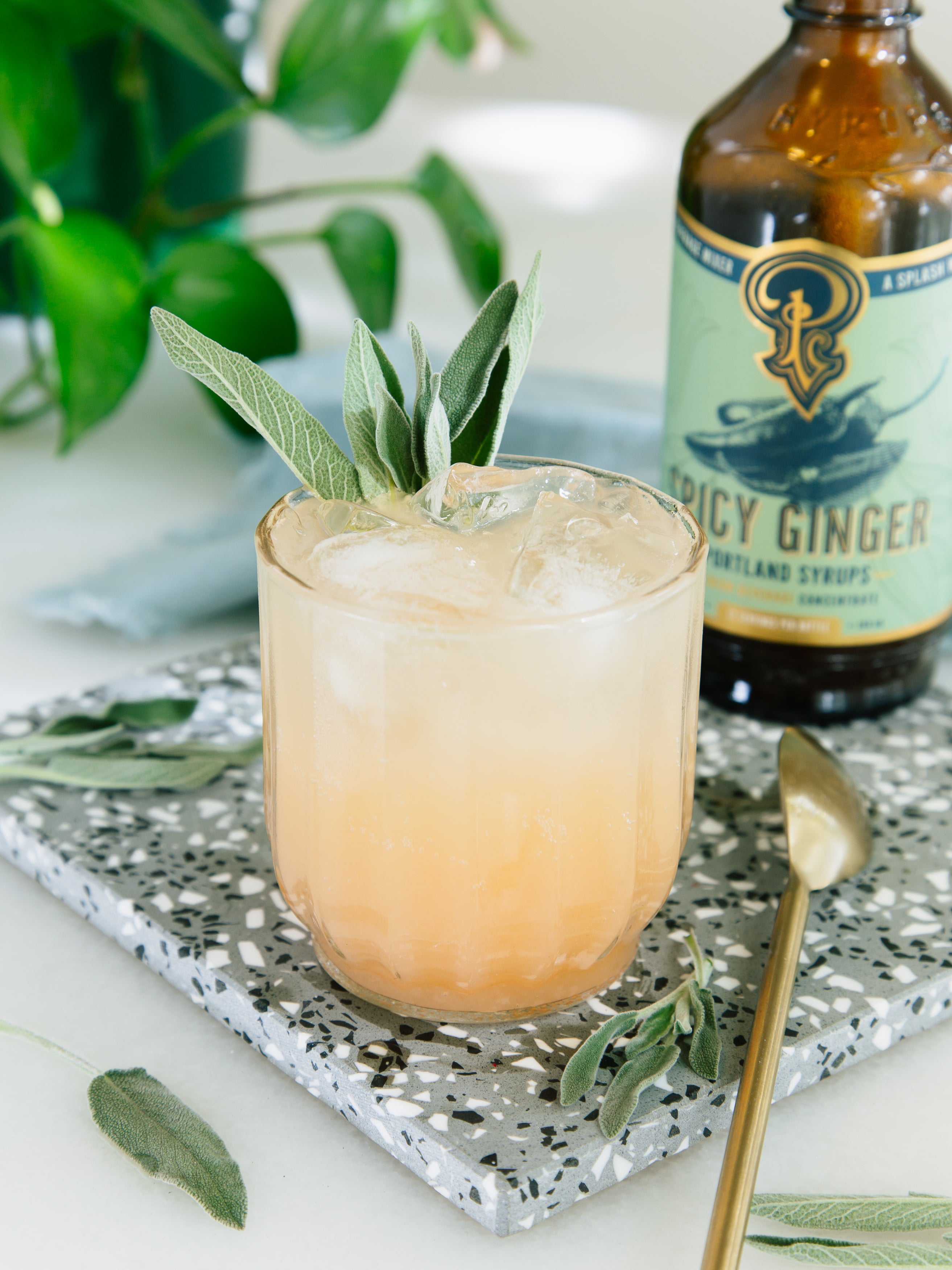 Spicy Ginger Syrup Mocktail