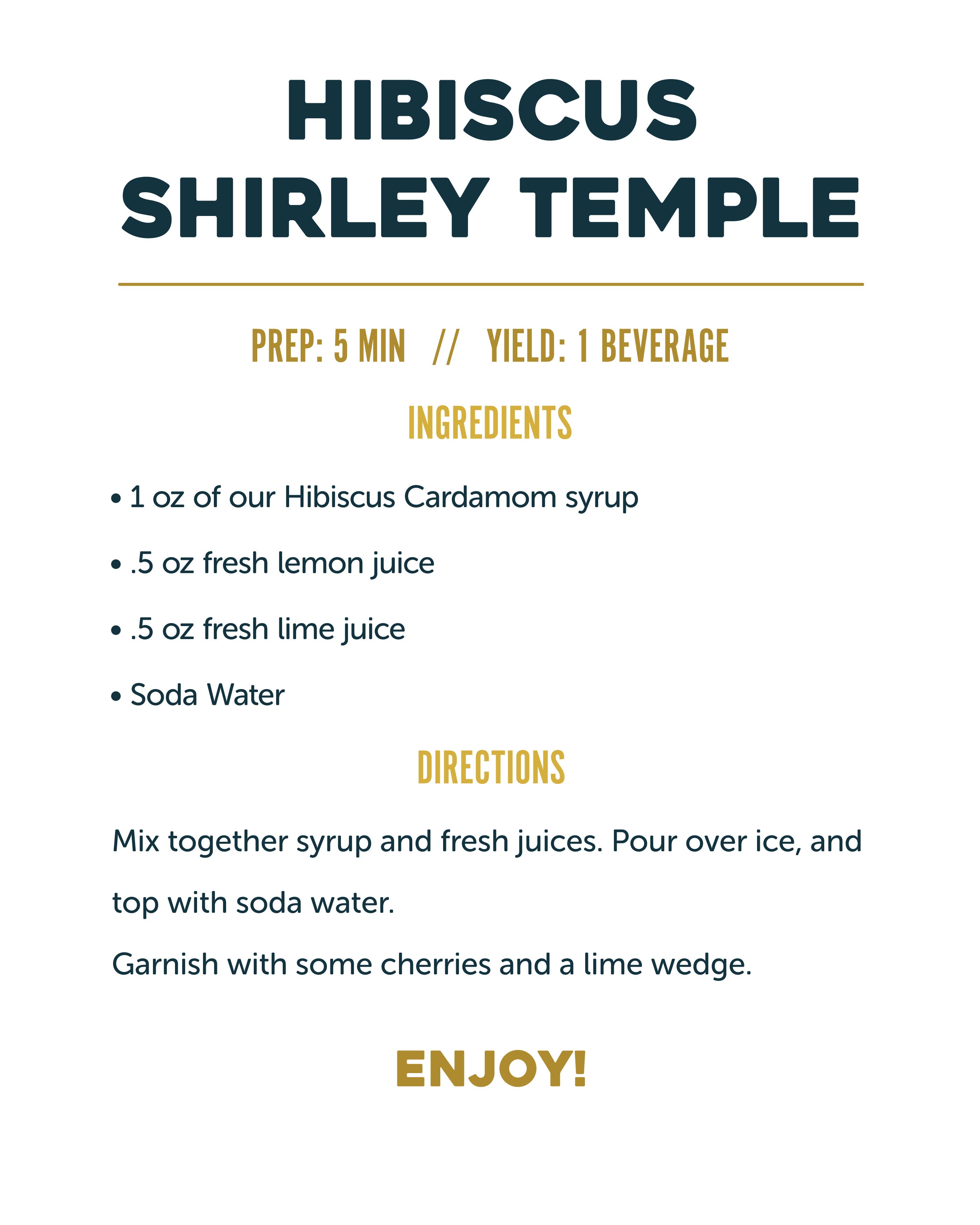 hibiscus shirley temple recipe