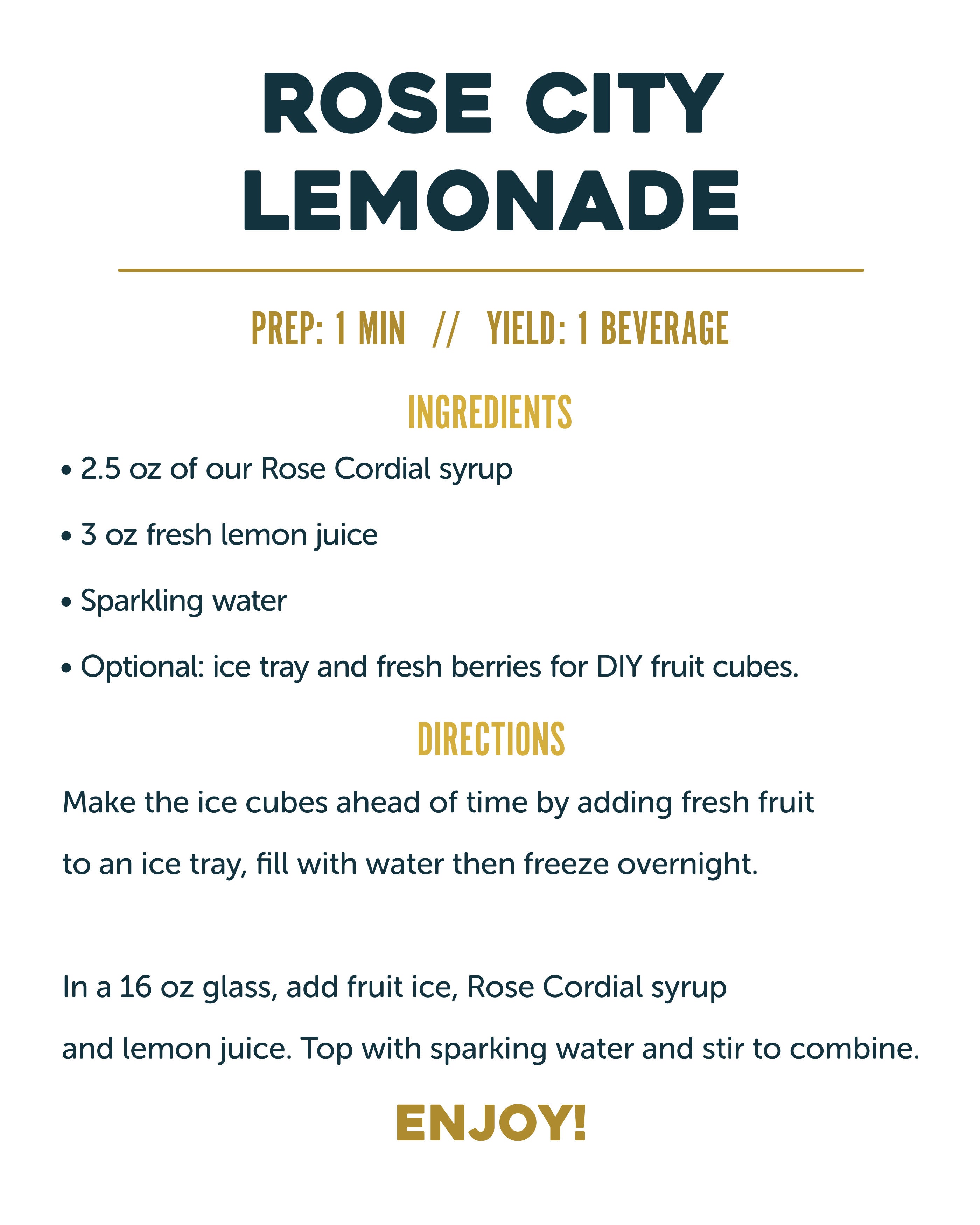 rose city lemonade recipe