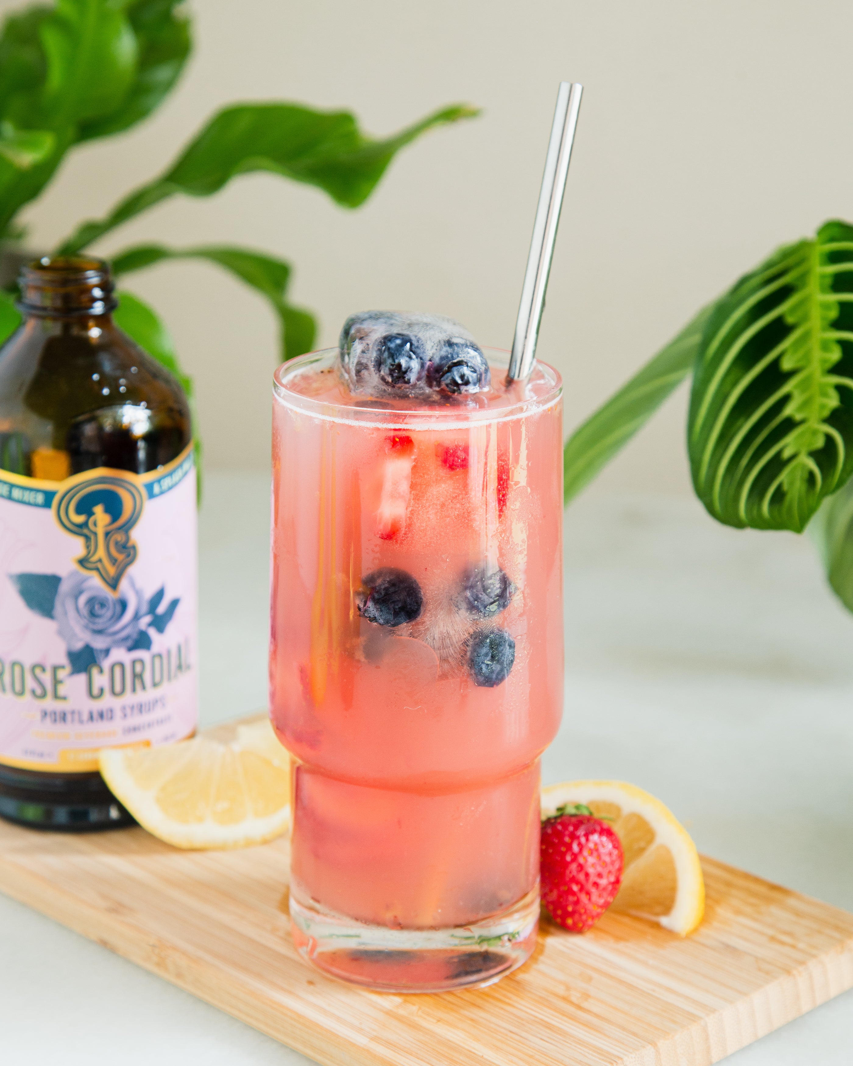 Rose Cordial Lemonade Mocktail