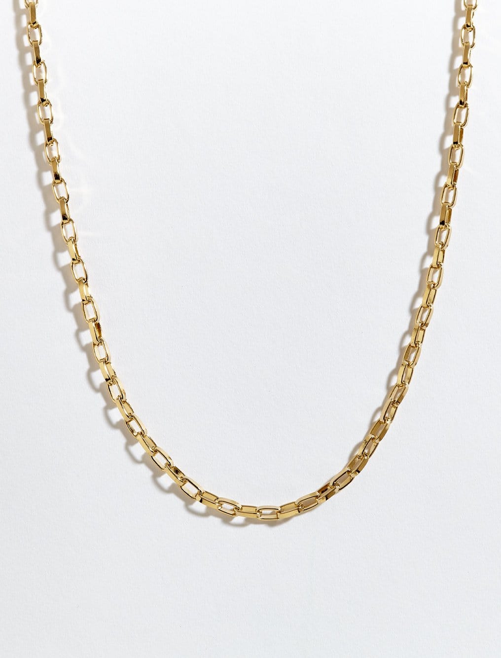 Balance Box Gold Plated Chain Necklace