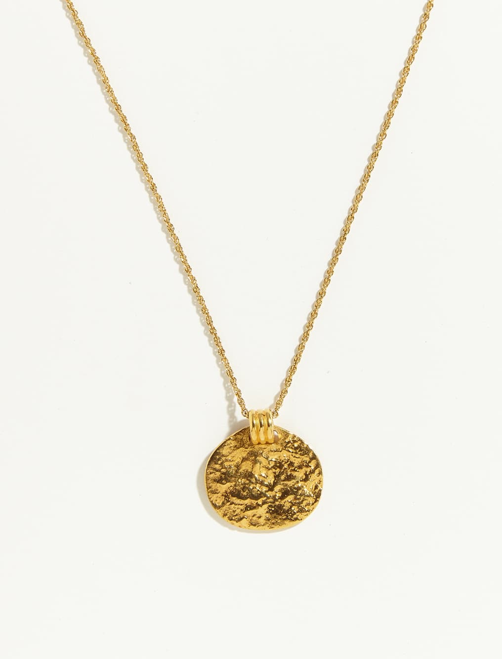 Long Coin Pendant Necklace