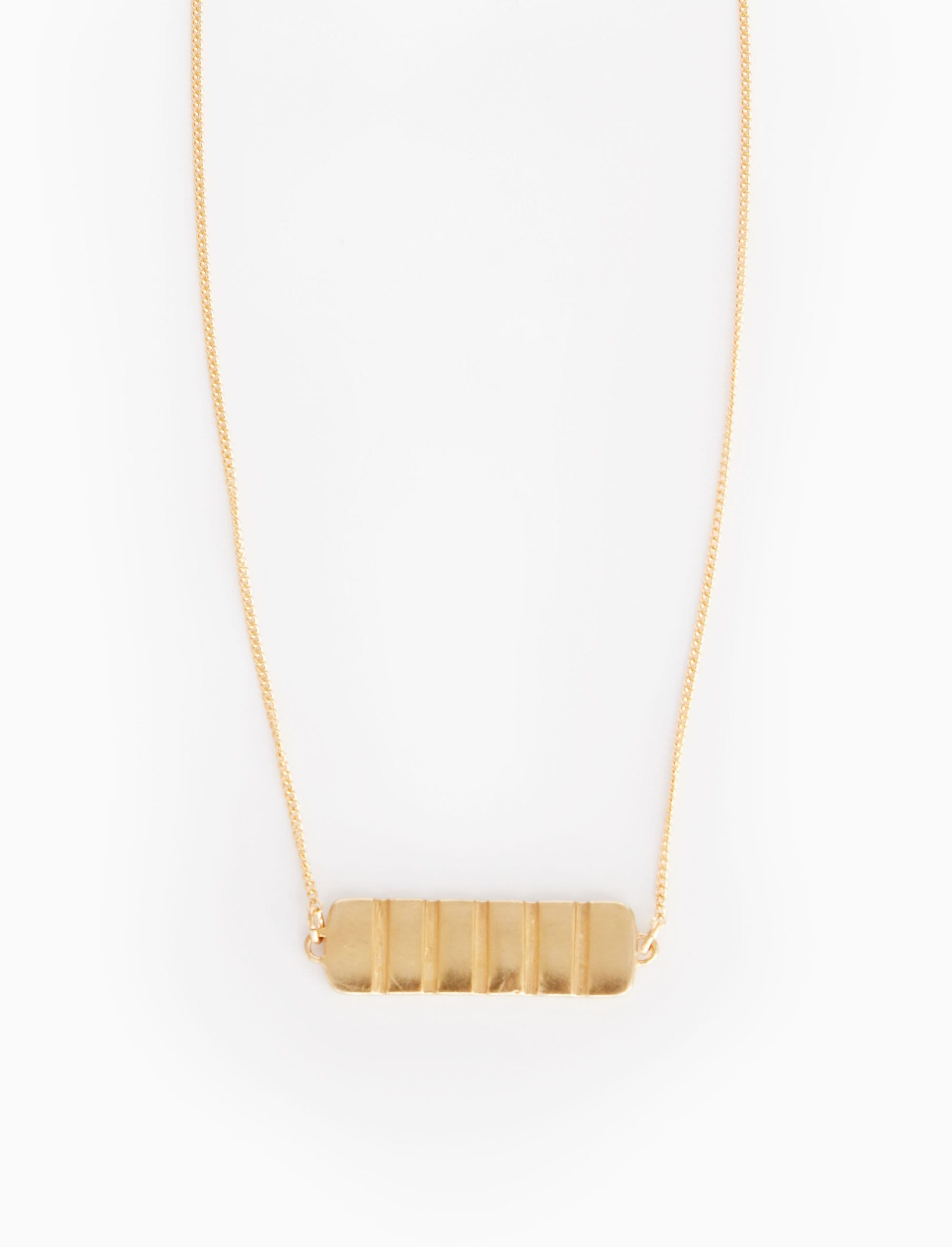 Ruled Plate Necklace
