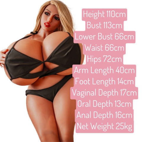 Mini Sex Doll 110cm / K cup - BBW Huge Breasts