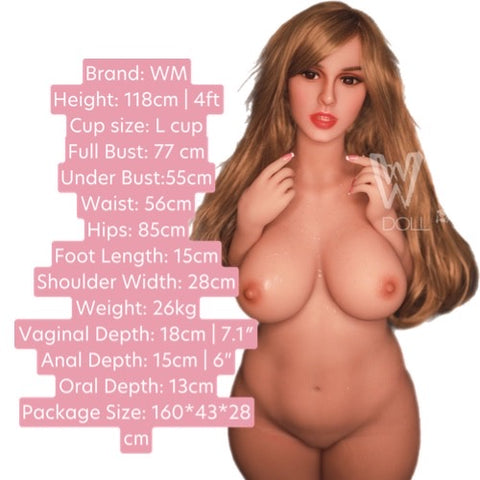 Chubby Sex Doll 118cm / L cup, BBW Body