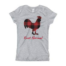 Plaid Chicken Girl's T-Shirt | Knot Normal