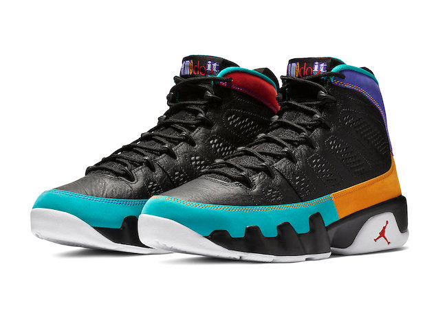 jordan retro 9 multicolor