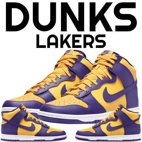 Lakers Dunks Sneaker Clothing Shirts