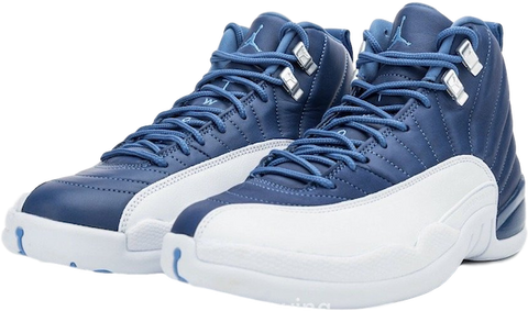 blue and white jordans retro 12