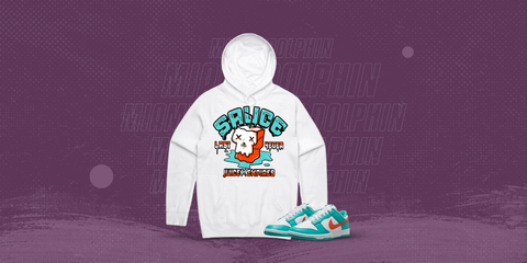 Miami Dunks Dolphins Hoodie to Match - Miami Sauce