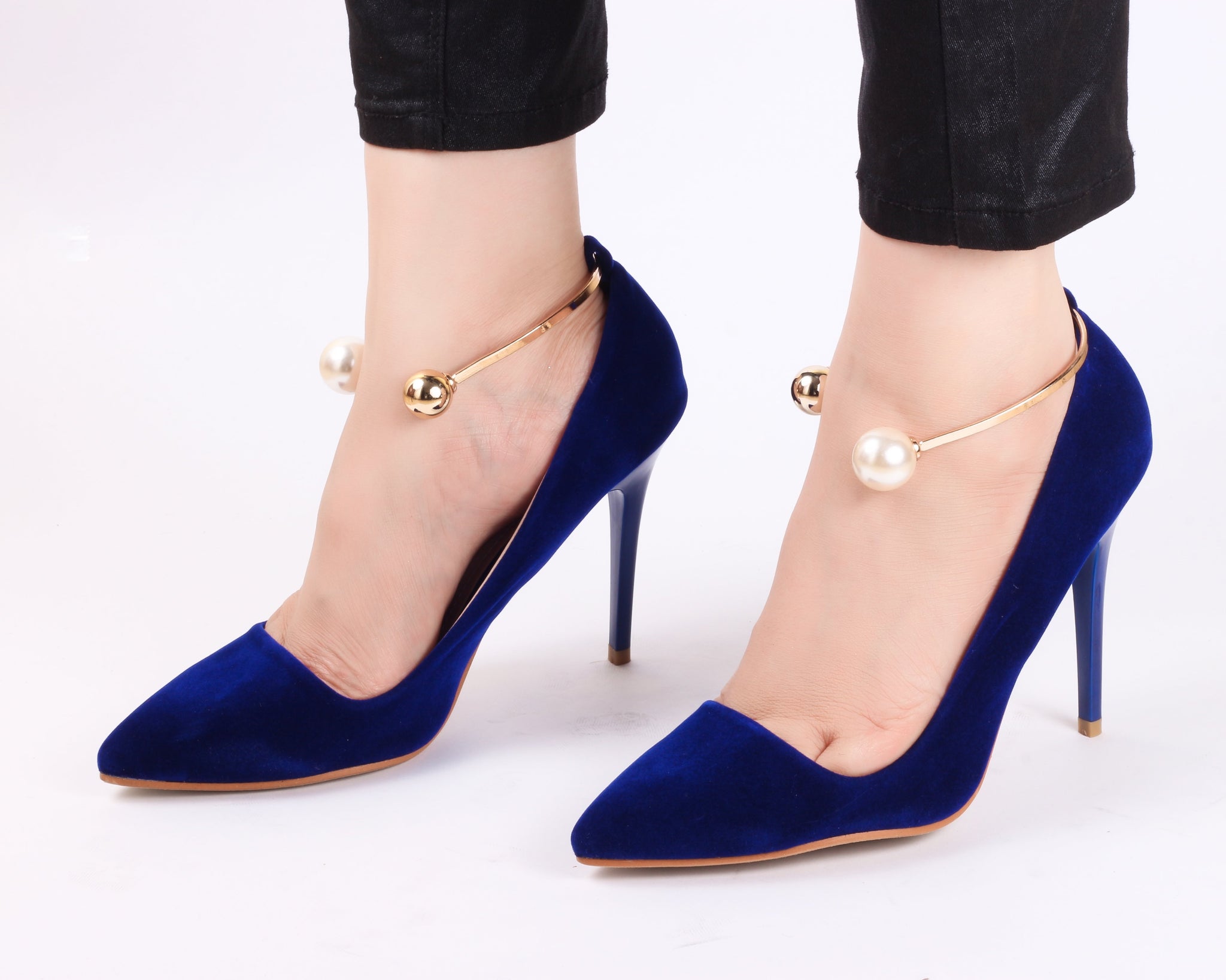 electric blue heels