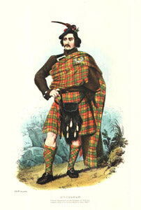A 19th century depiction of a Buchanan clansman by R.R. McIan