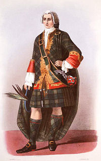 A 19th century depiction of a Forbes clansman by R.R. McIan