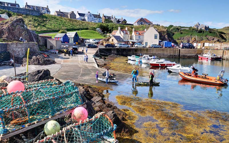 The village of St Abbs