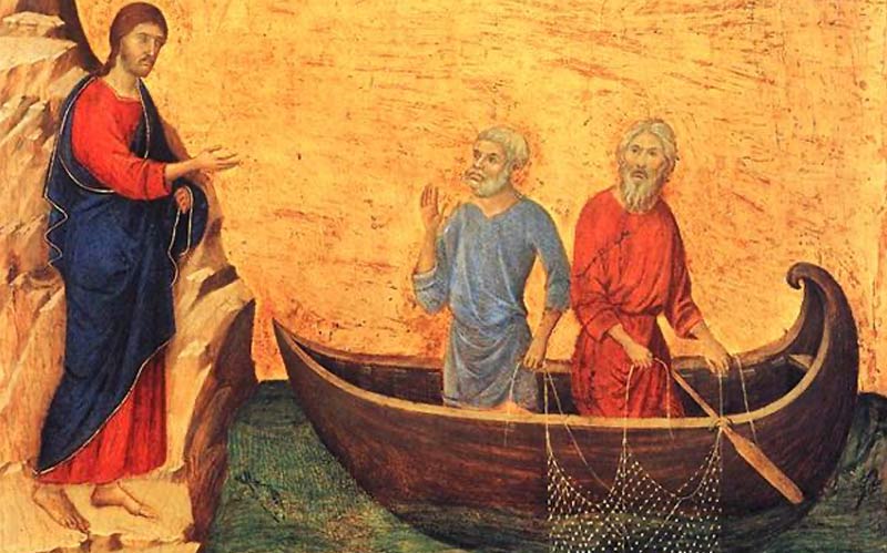 Jesus calls on Andrew and Peter