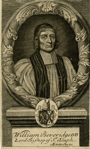 Portrait of William Beveridge, Bishop of St Asaph