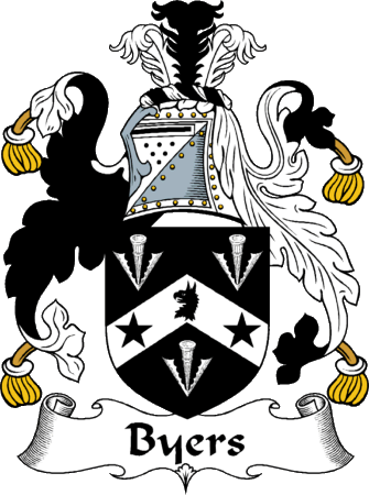 Simplified version of a Byers coat of arms