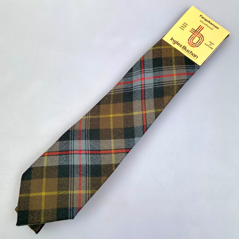 Pure Wool Tie in Farquharson Weathered Tartan.