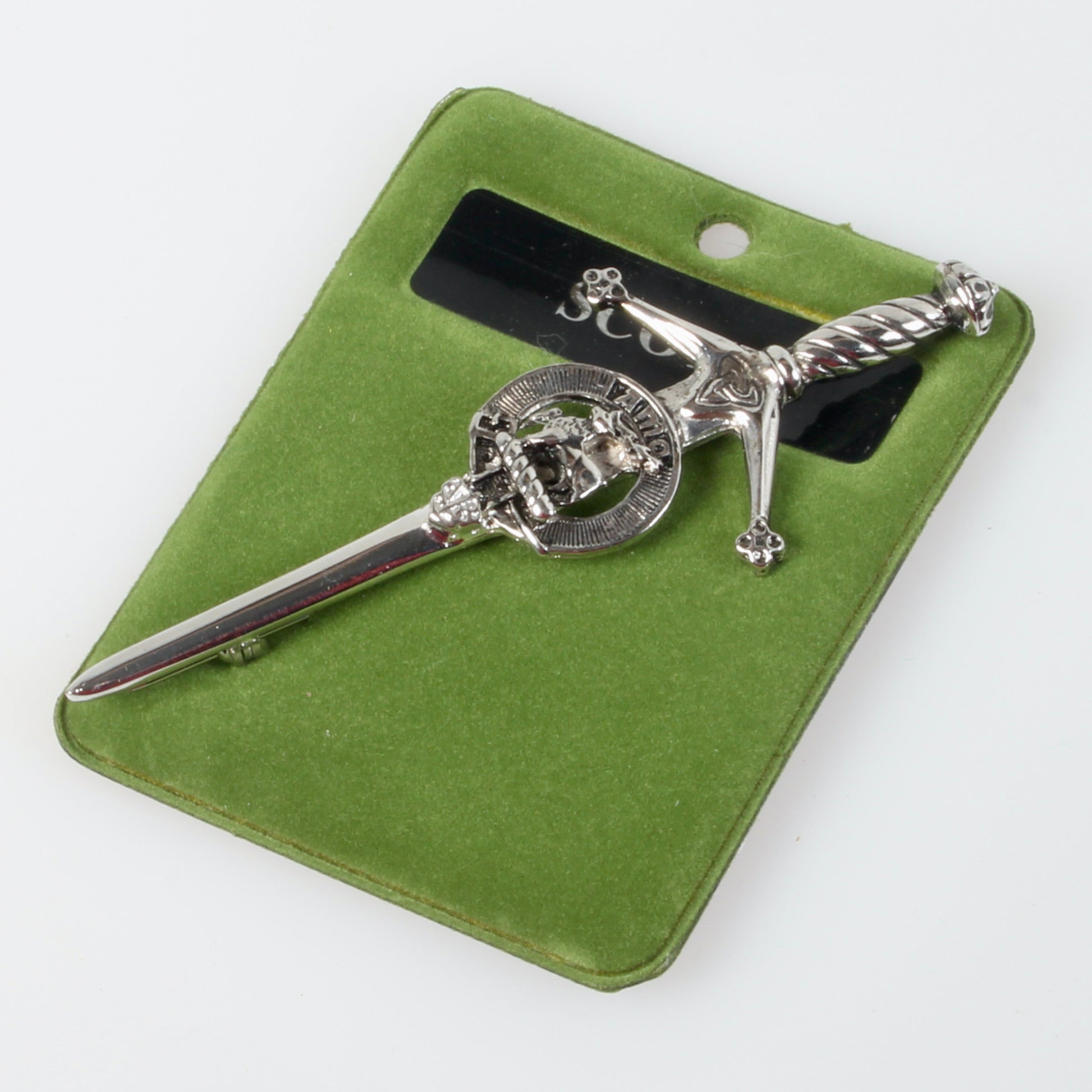 Clan Crest Pewter Kilt Pin with Scott Crest