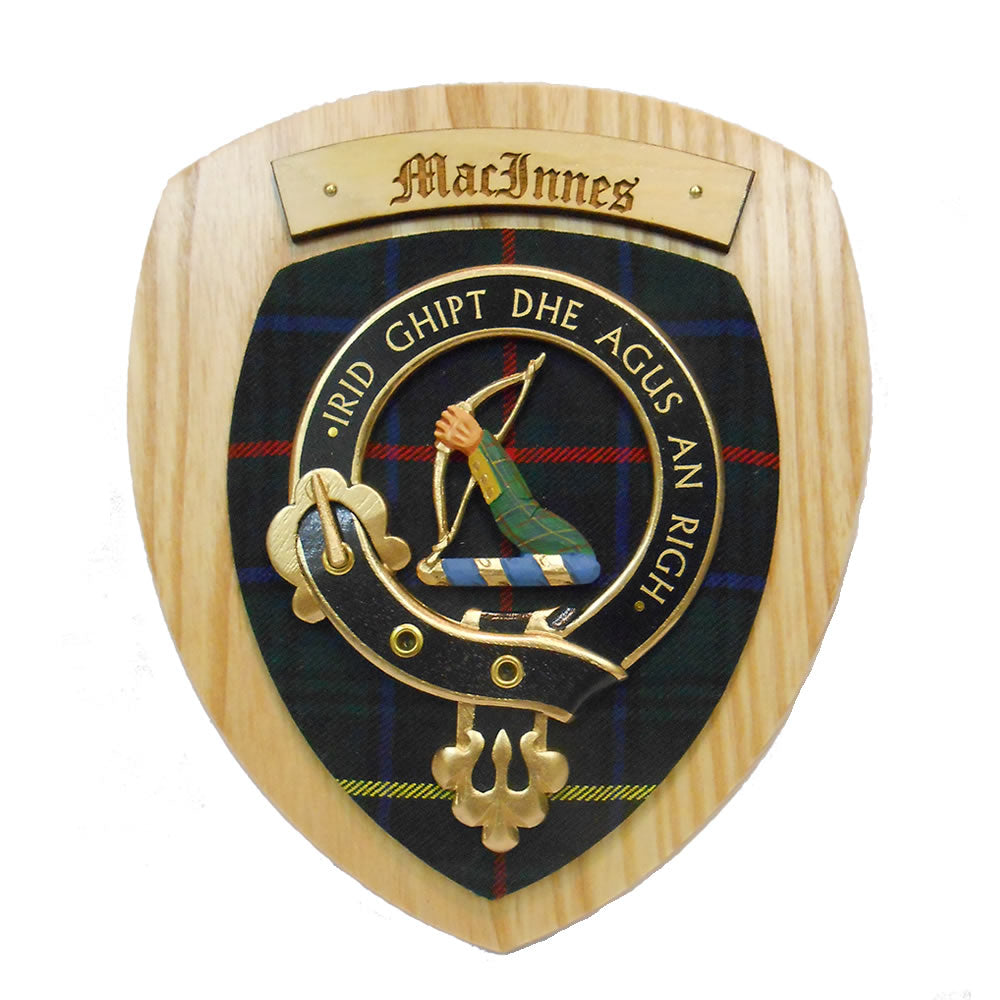 MacInnes Clan Crest Plaque – Tartan Shop