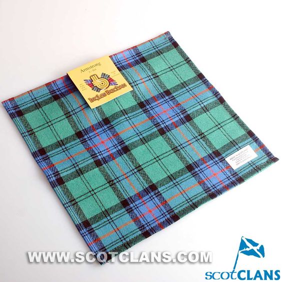 Wool Tartan Pocket Square in Armstrong Ancient Tartan – Tartan Shop