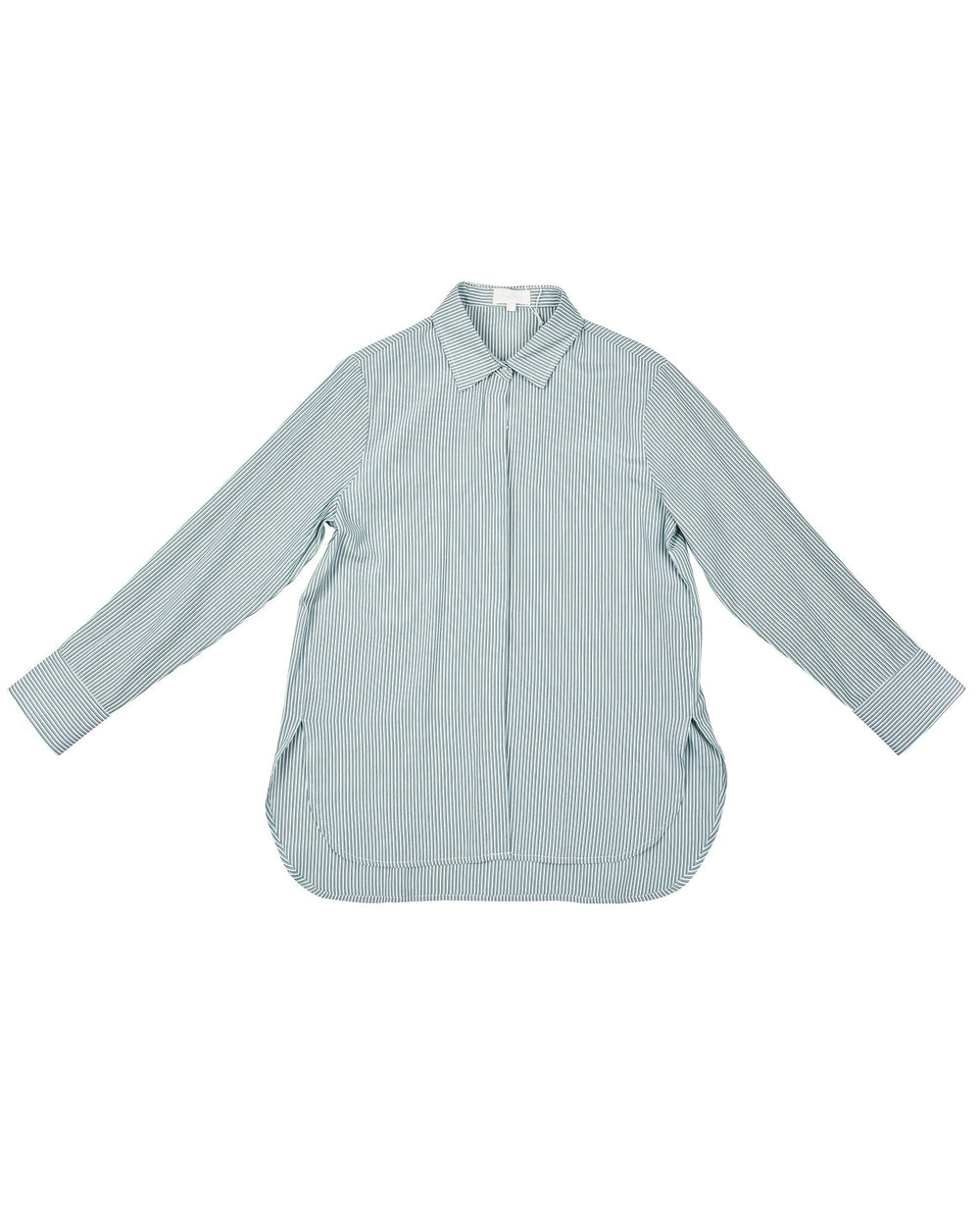 SAMMLER SHIRTS MAKER GREEN PIN STRIPE | liveandlead.co