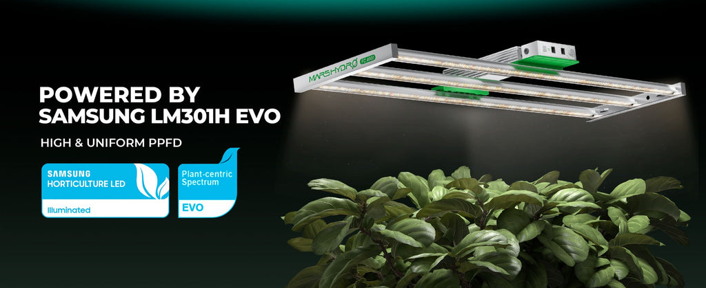 Samsung LM301H EVO diodes power the Mars Hydro Smart FC-4000 EVO LED grow light