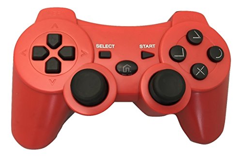 red playstation 3 controller