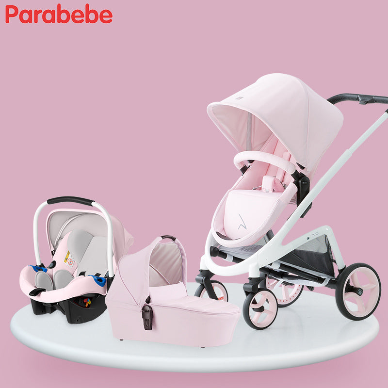 pink 3 in 1 travel system