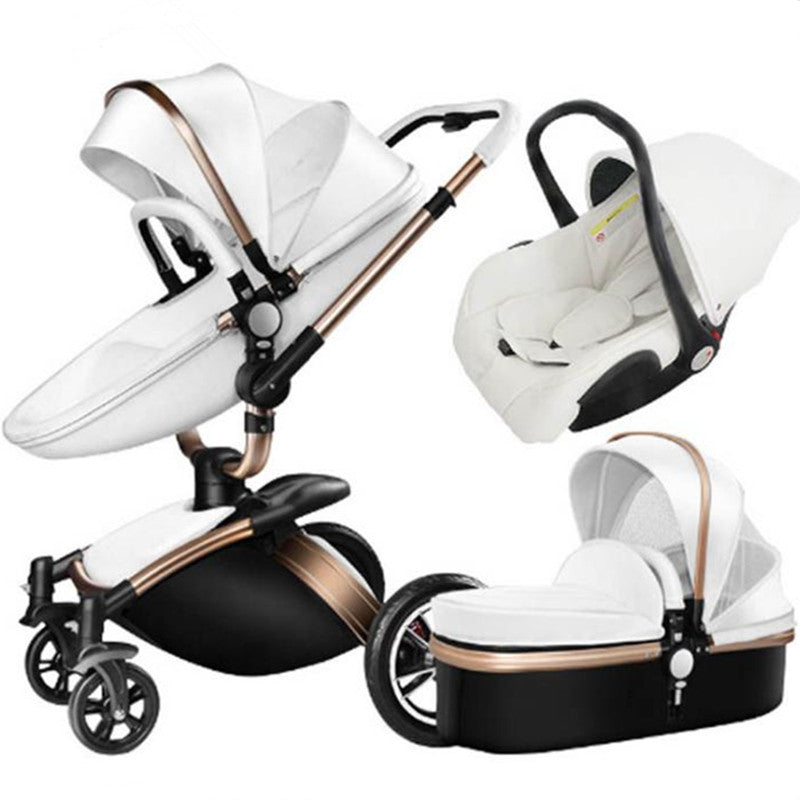 3 in 1 leather stroller