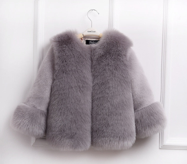 baby girl fur jacket