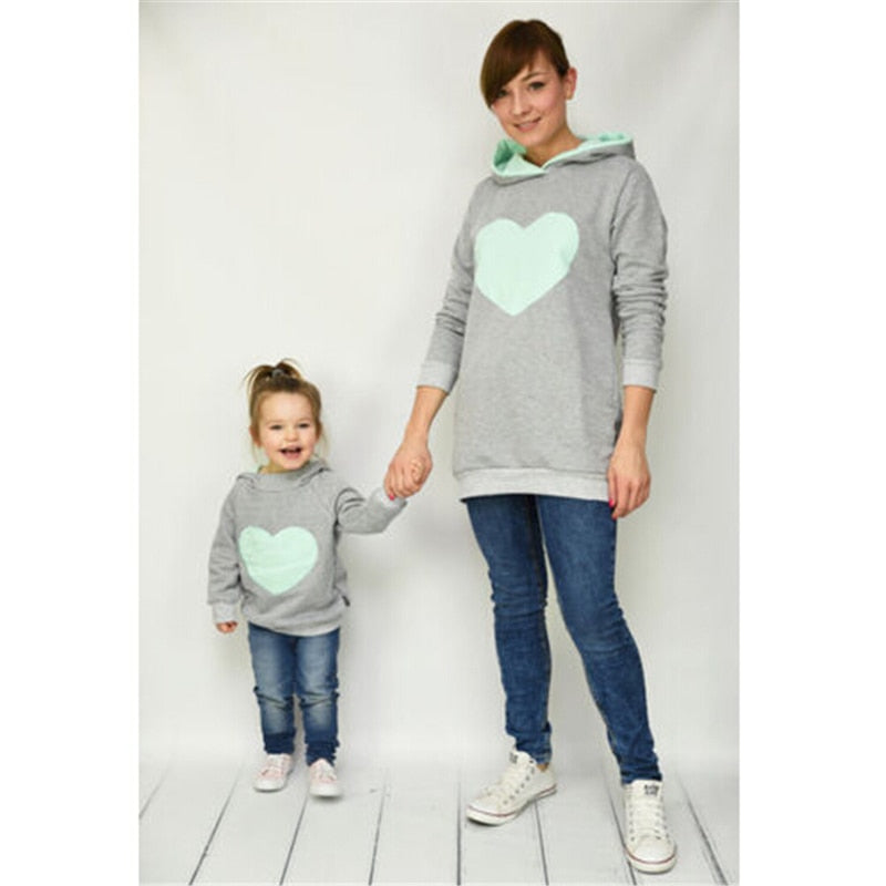 matching hoodies for mom and daughter