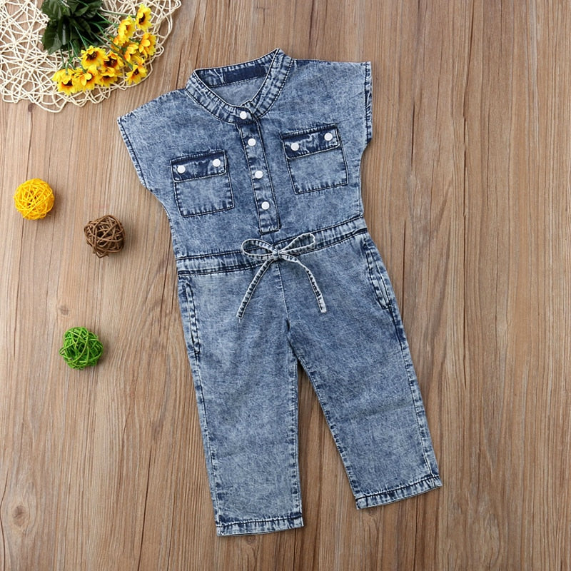 denim jumpsuit for baby girl