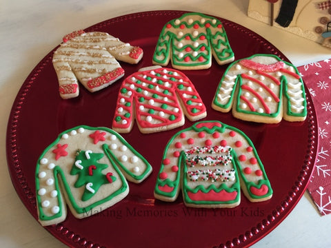 Ugly Christmas Sweater Cookies
